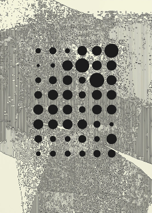 Black Geometric Circles | Poster