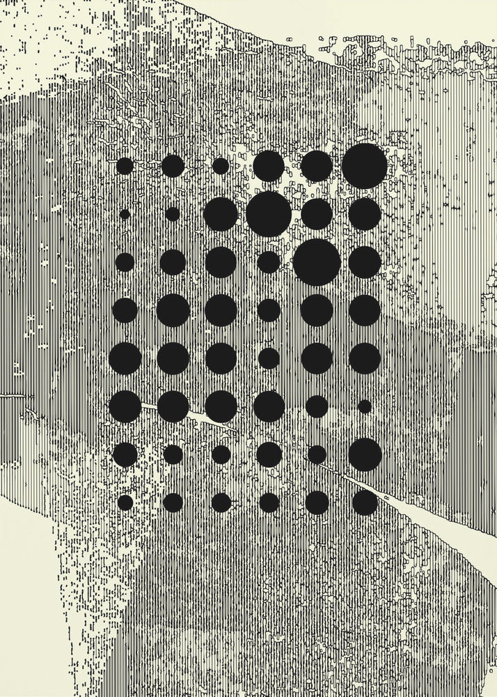 Black Geometric Circles | Canvas