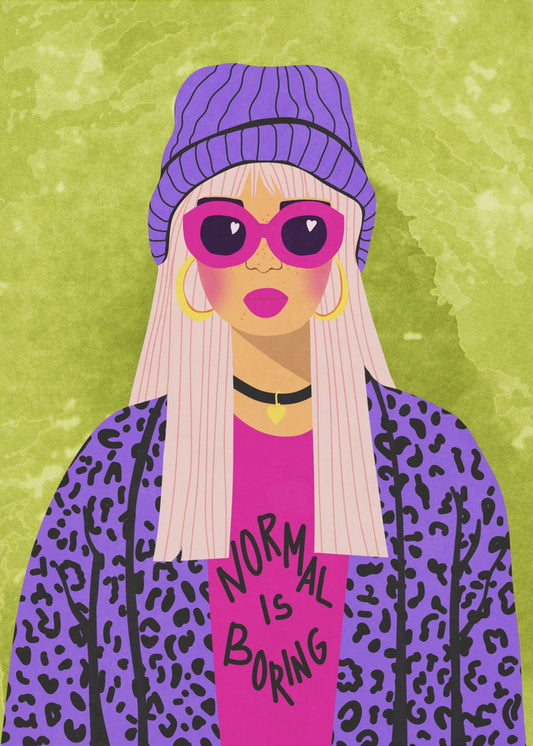 Normal is boring | Poster