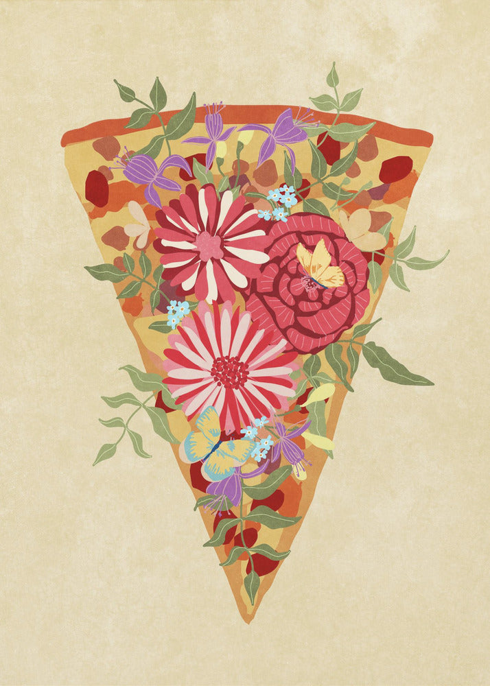 Slice of flower pizza | Poster