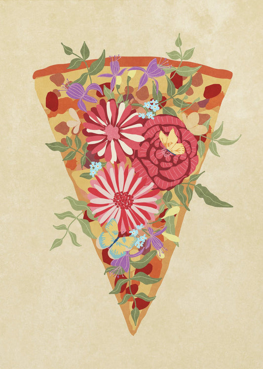 Slice of flower pizza | Poster