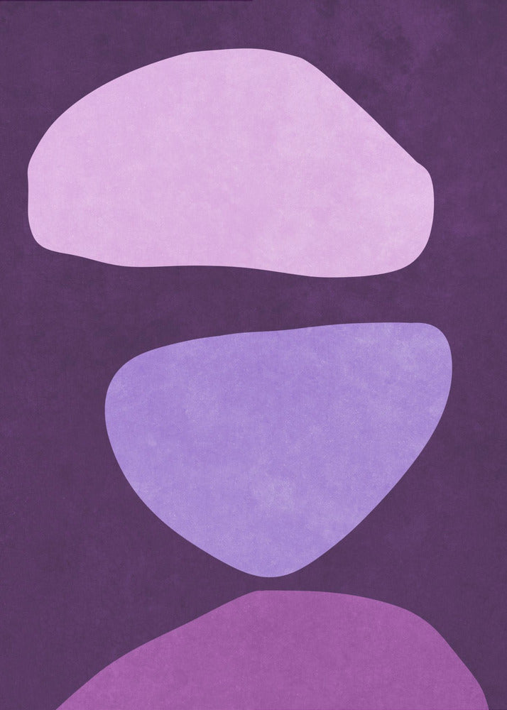 Abstract Forms Violet | Canvas