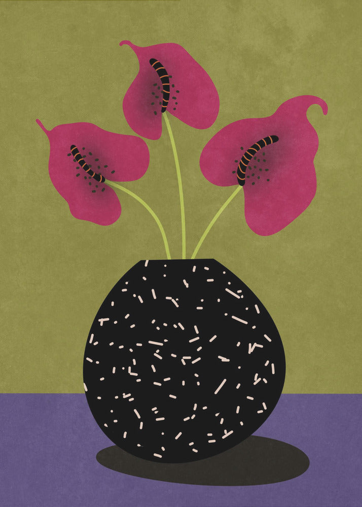 Nice flowers in vase | Canvas