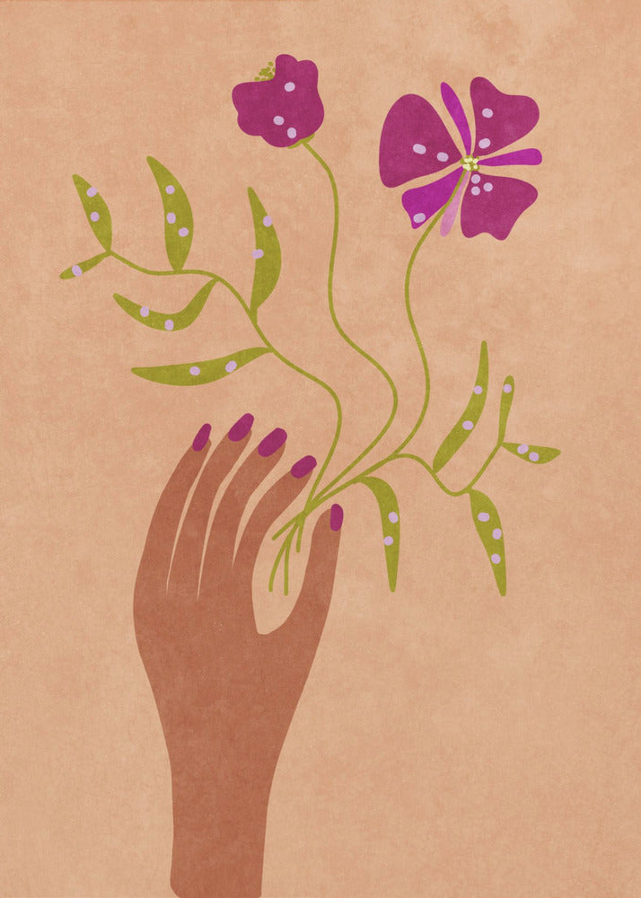 Flower in my hand | Canvas