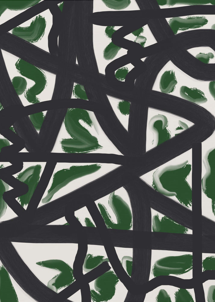 Black Lines Over A White Background | Canvas