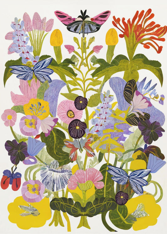 Abstract Autumn Floral | Poster