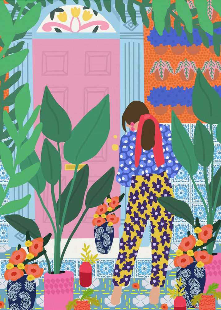 Floral girl | Canvas