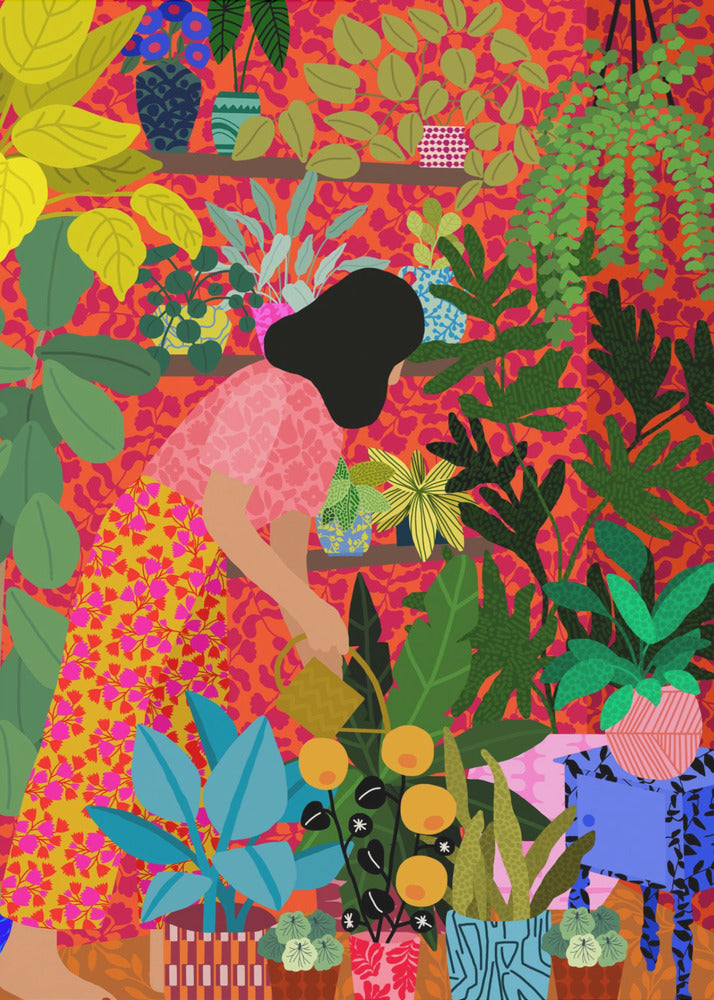 Watering My Plants | Canvas