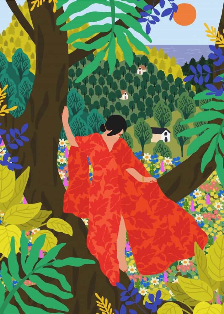 Girl In a Tree | Canvas