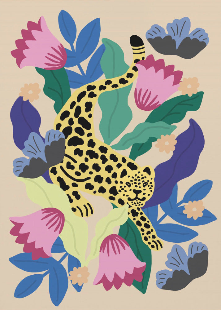 Floral Leopard | Poster