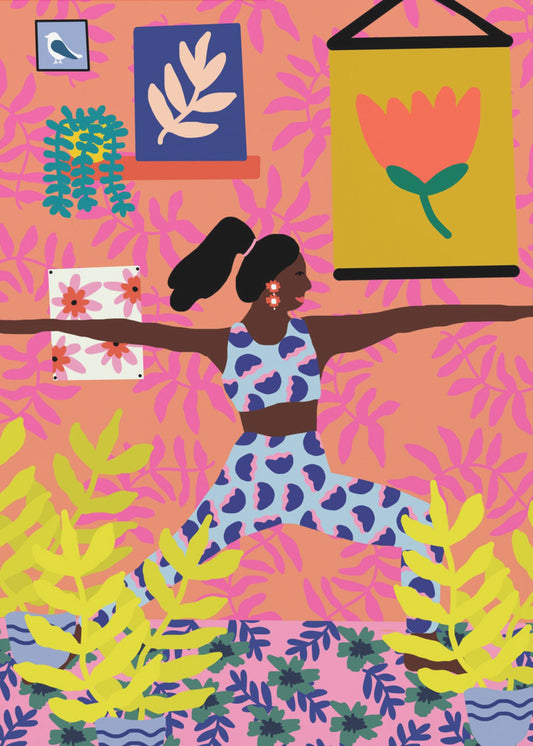 Yoga Warrior Position | Canvas