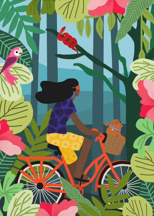 Jungle Biking | Canvas