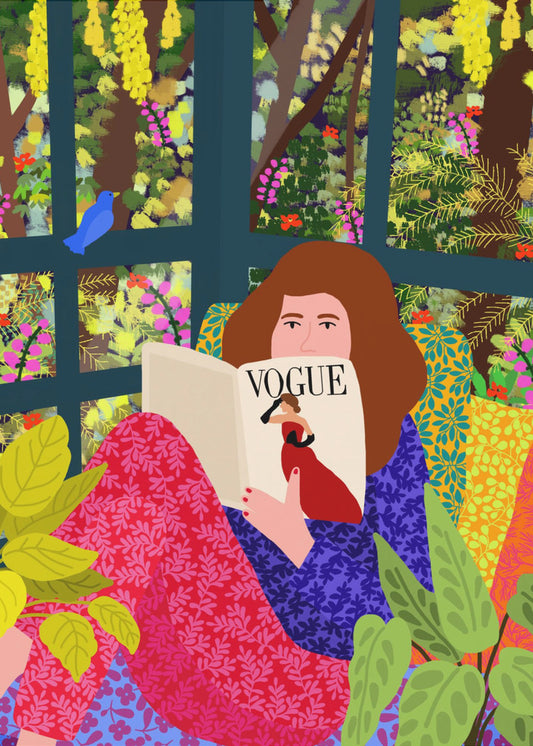 Reading My Favorite Magazine | Canvas