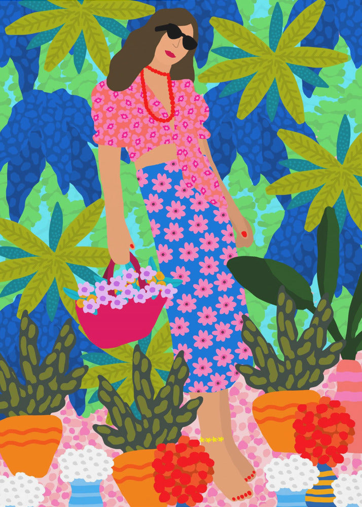 Walking Between Gardens | Canvas