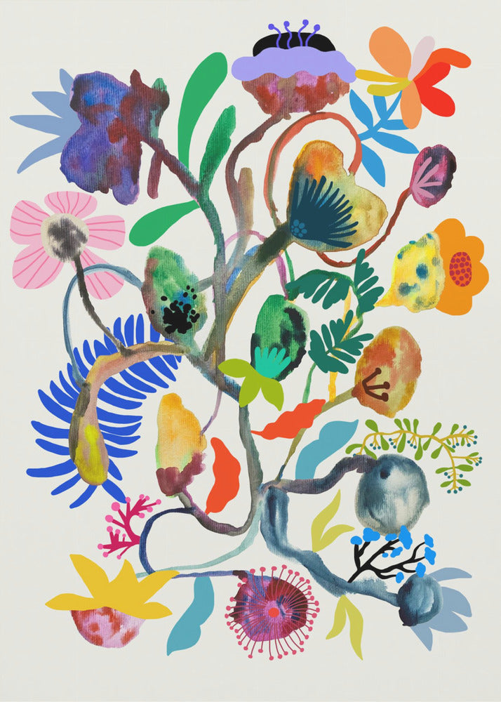 9933x14043 Din 115 Abstract Floral | Canvas