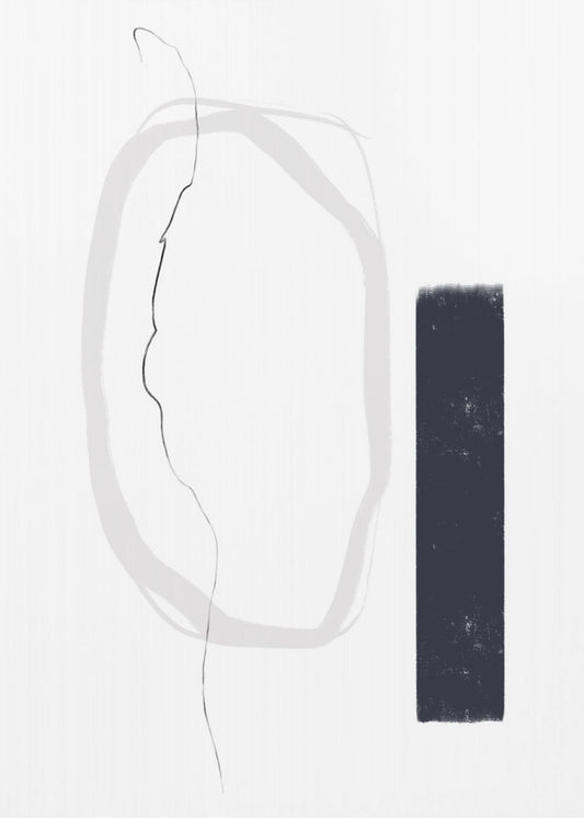 Black And Gray Lines | Poster