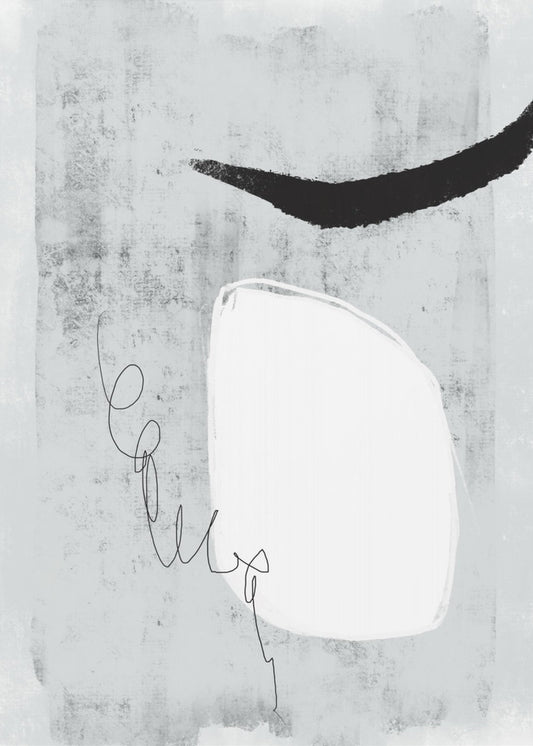Minimalist Design With Gray Tones | Poster