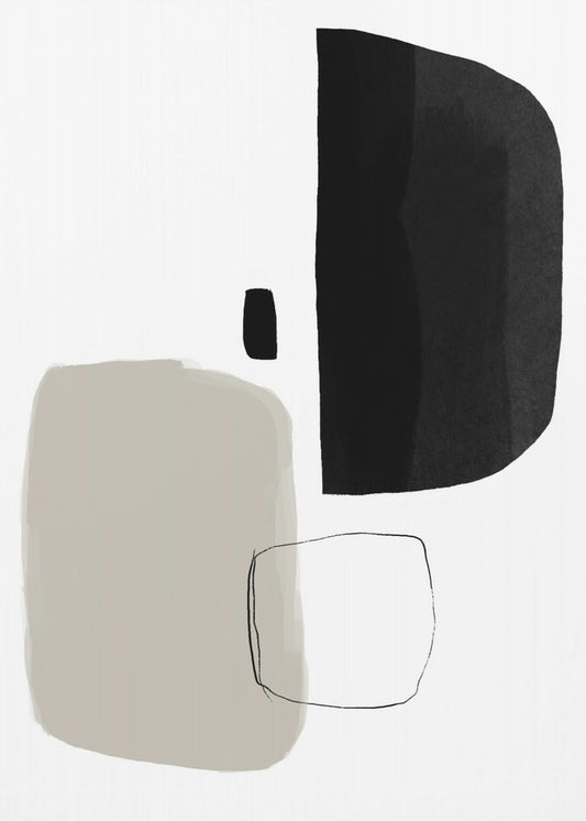 Monochrome Shapes | Canvas