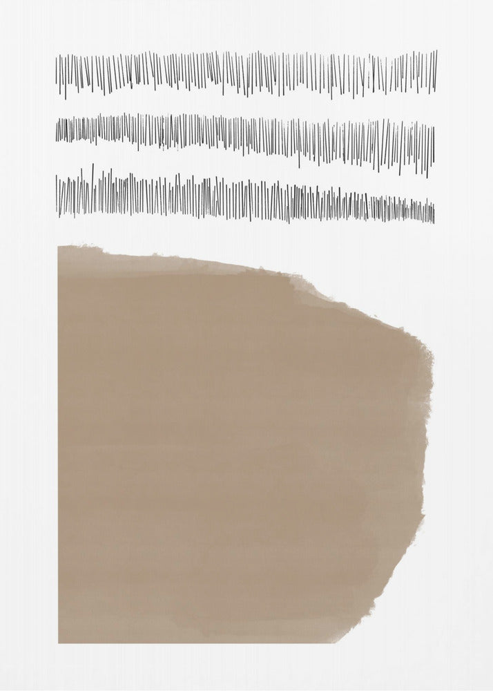 Elements With Intersecting Black Lines | Poster