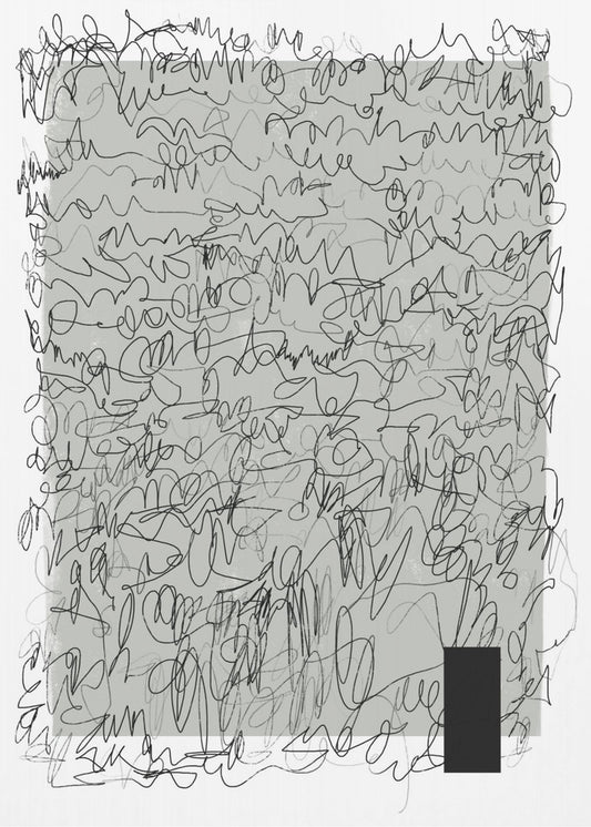 Intricate Scribbles On A Muted Background | Canvas