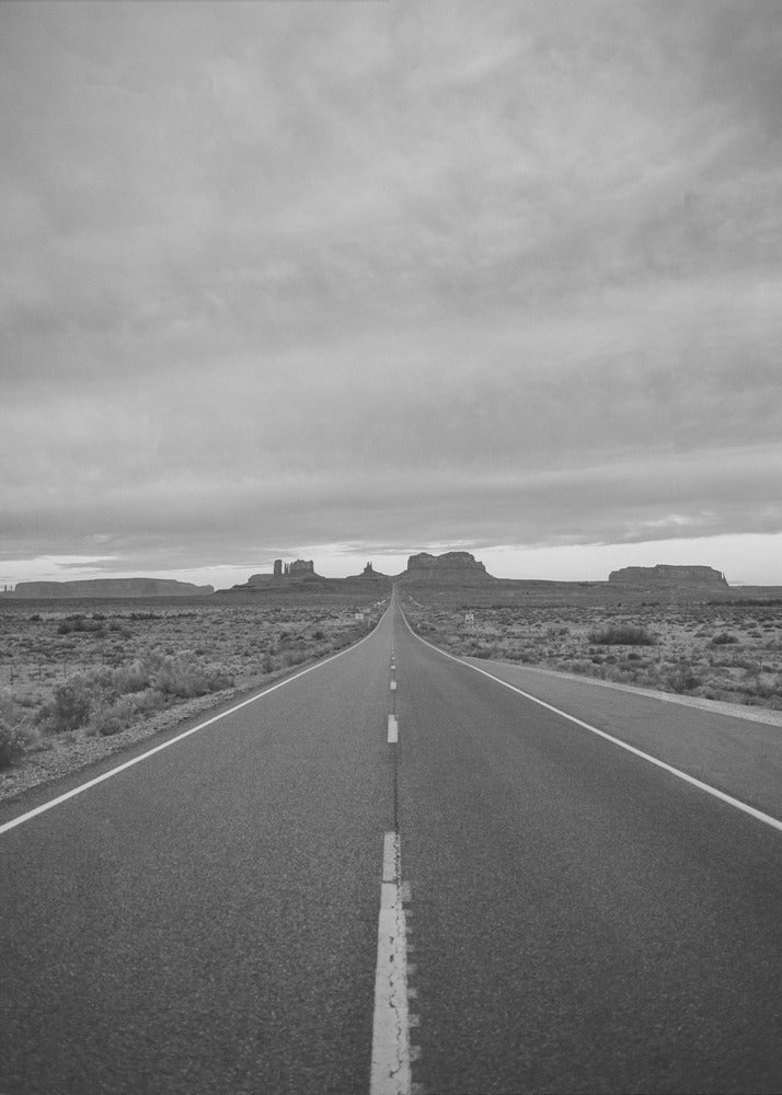 Monochrome Monument Valley II | Canvas