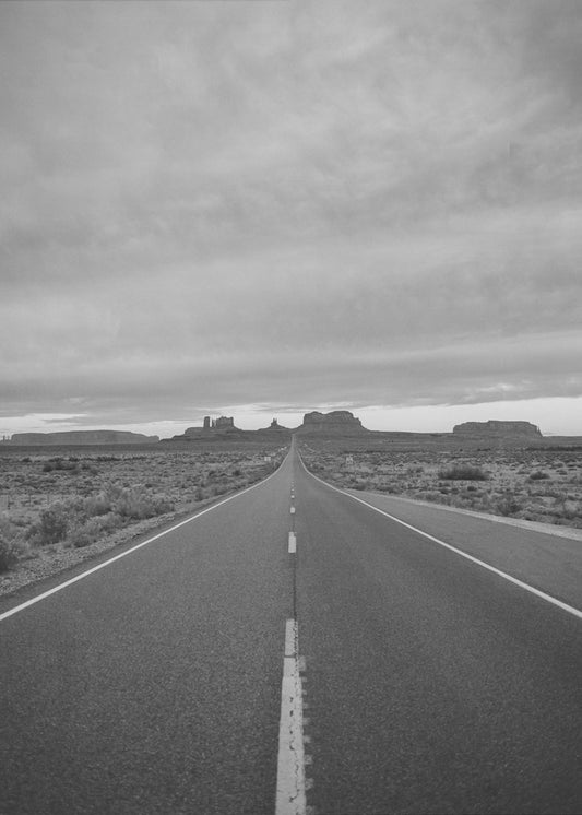 Monochrome Monument Valley II | Canvas