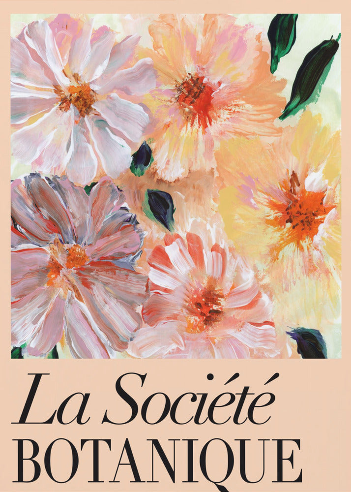 La Société Botanique Peach Flowers | Poster