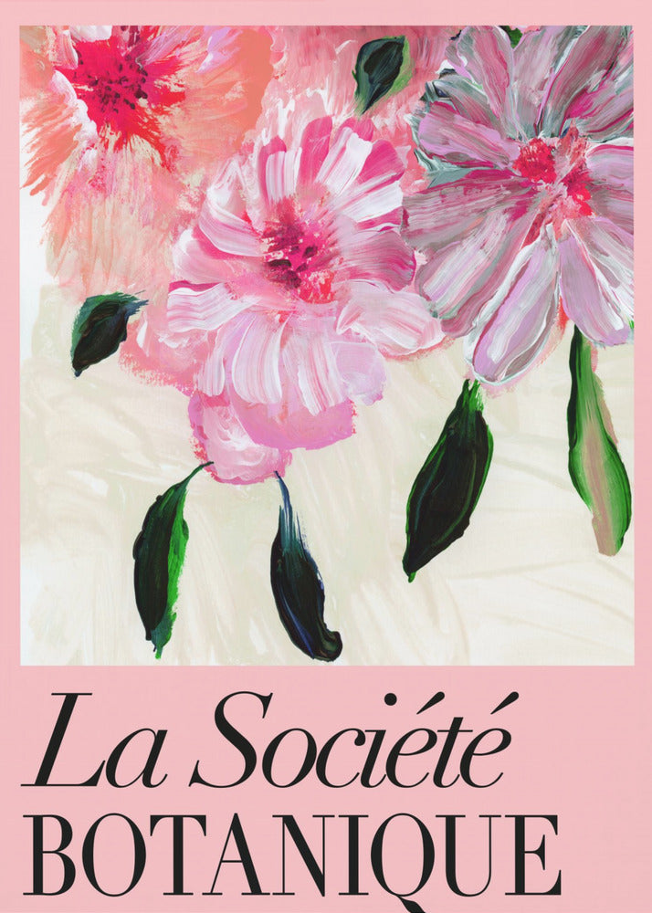 La Société Botanique Pink Flowers | Canvas