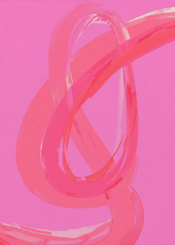 Vibrant Pink Swirls | Canvas