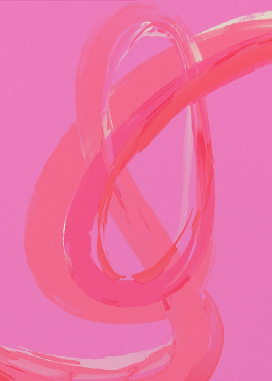 Vibrant Pink Swirls | Canvas