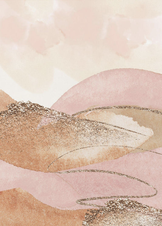 Landscape in pink-2 | Canvas