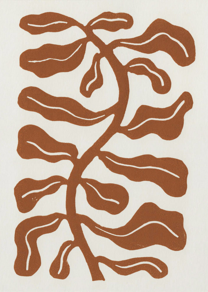 Wind Kissed Plant / Saddle Brown | Poster