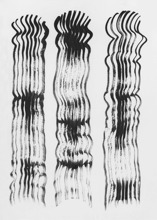 Abstract brushtrokes lines 02 | Poster