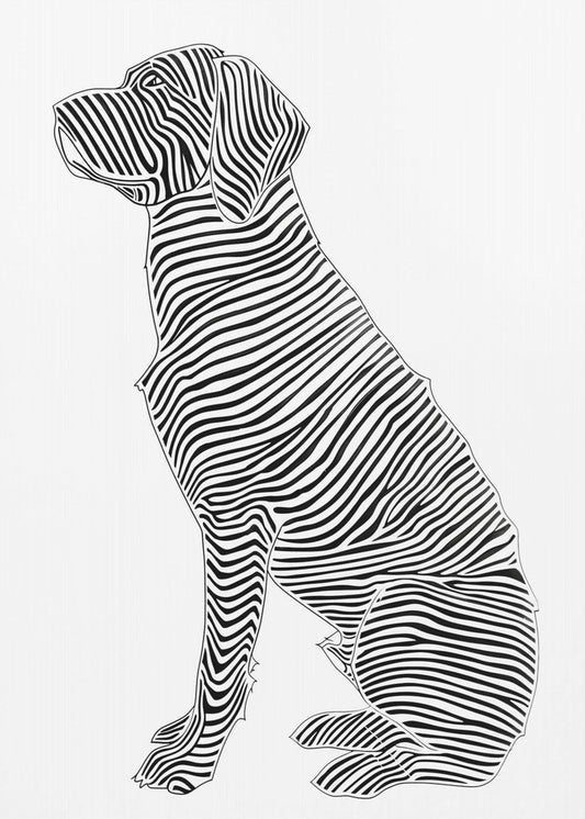 Lines art Dog | Poster