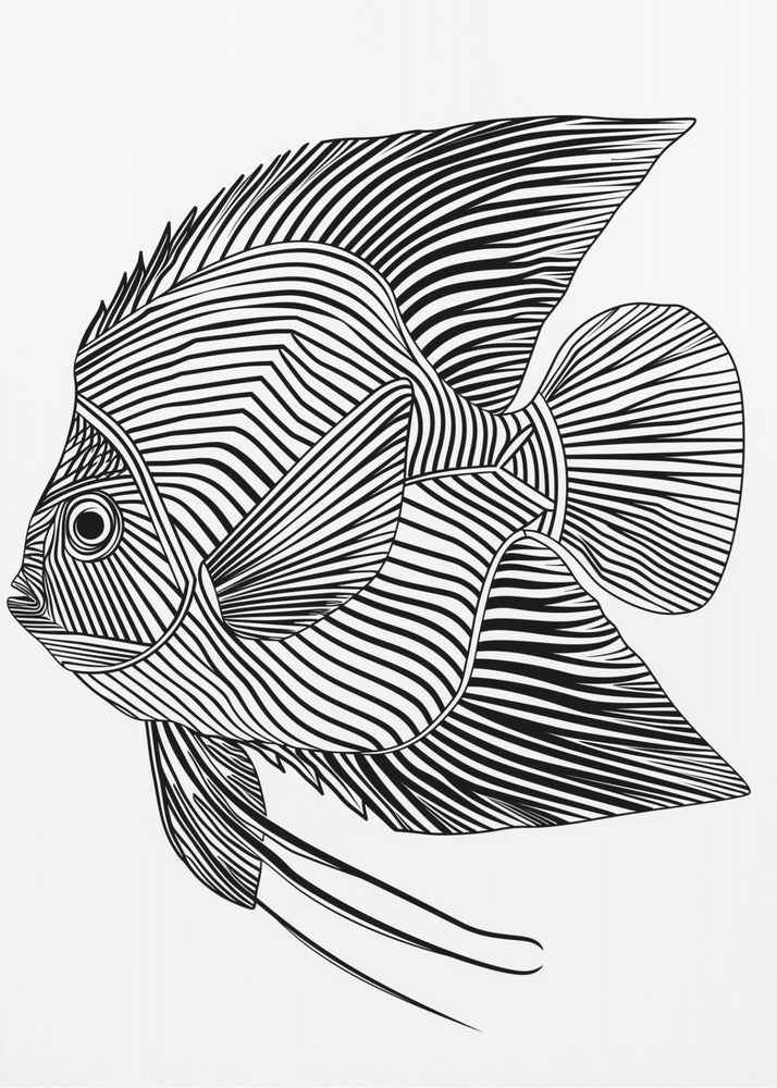 Lines art Fish | Canvas