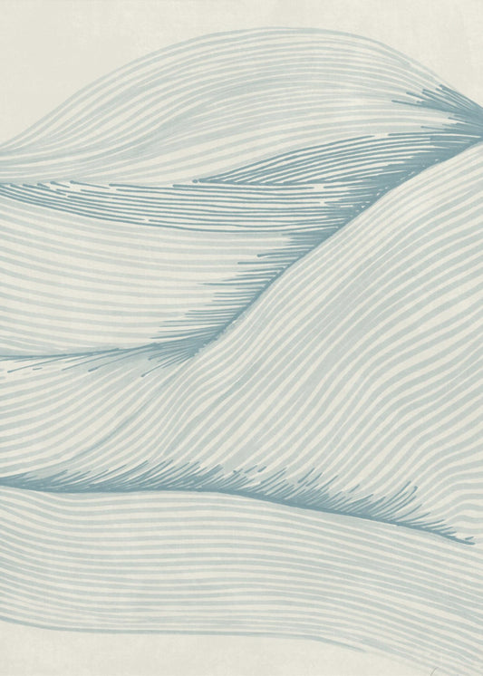 Ocean in lines 02 | Canvas