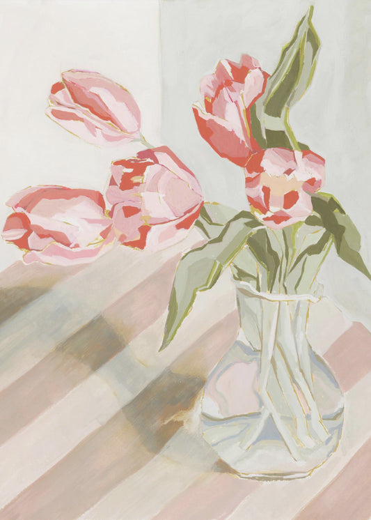 Tulips in a vase | Poster