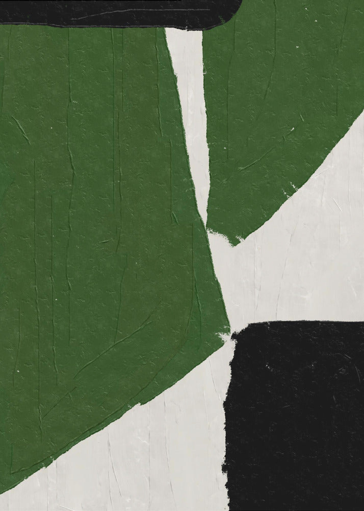Abstract Green Shapes | Canvas
