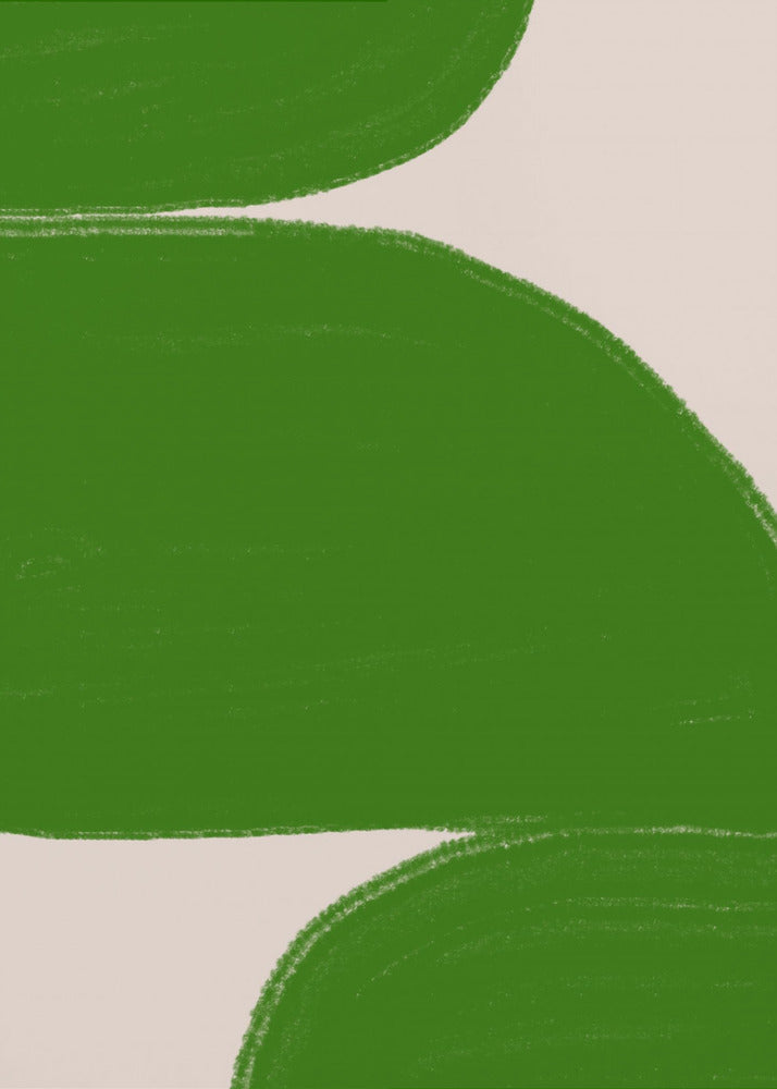 Green Waves Harmony | Poster