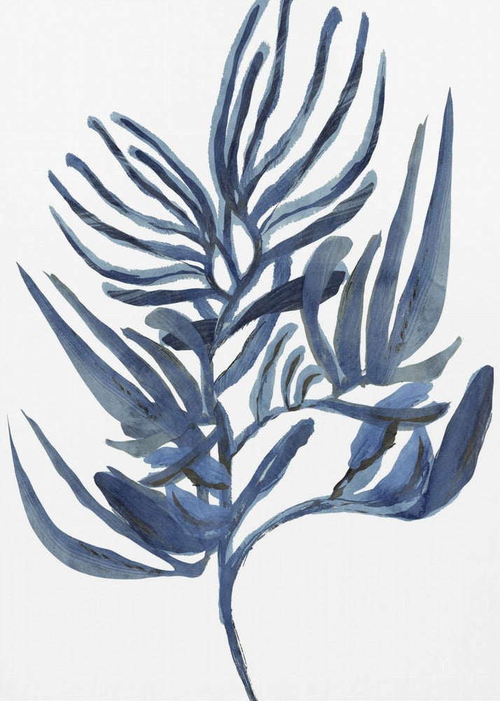 Blue Aquatic Plant Poster 1 | Canvas
