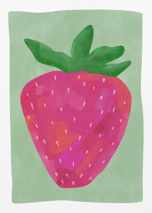 Vibrant strawberry | Canvas