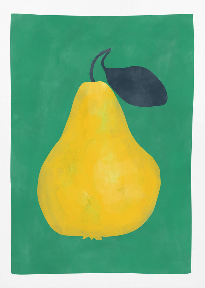 Minimalist Yellow Pear | Canvas