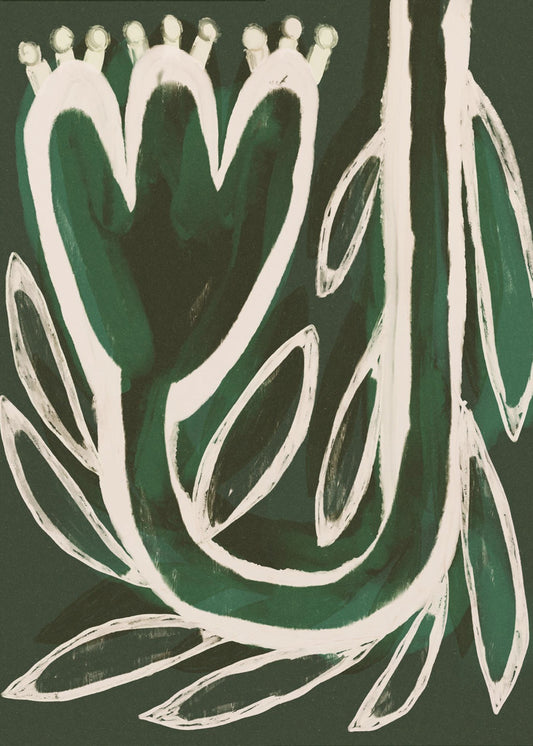 Green Bloom Symphony | Canvas