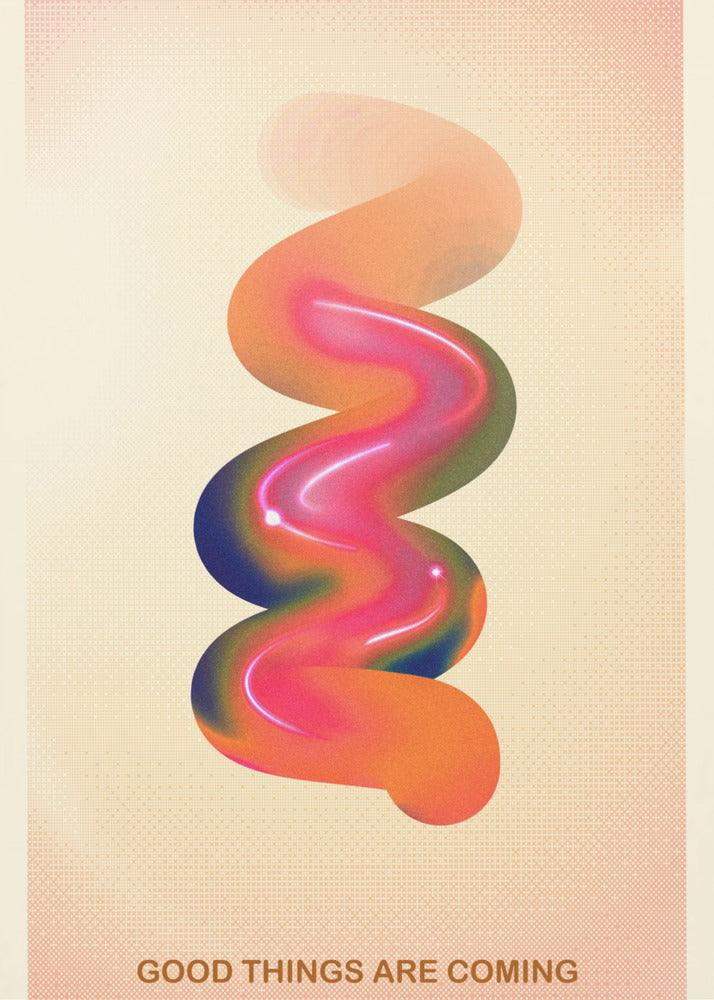 RETRO GRAPHIC NO.17 / GOOD THINGS ARE COMING | Canvas