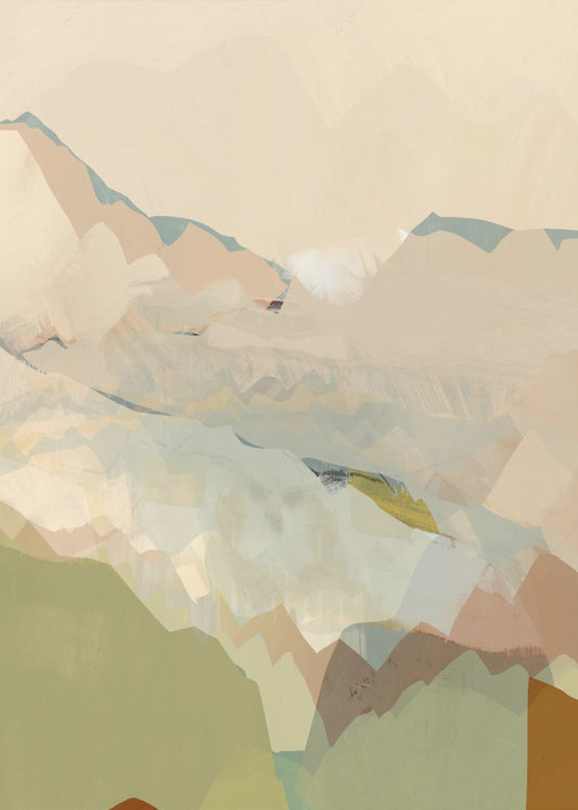 Peachy Mountain Range 1 | Poster