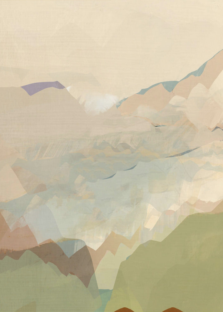 Peachy Mountain Range 3 | Canvas