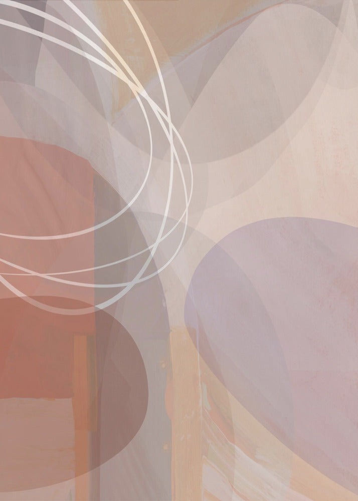 Plum Shapes 1 | Canvas