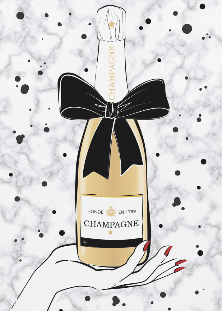 Holding Champagne | Canvas