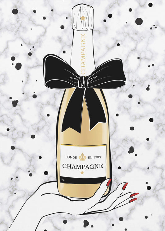 Holding Champagne | Canvas