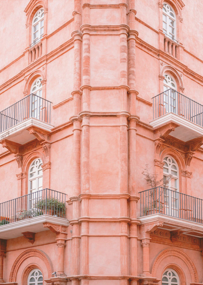 Pastel Pink Umbria | Italy travel photography | Canvas